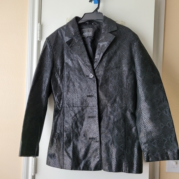 Womens Alder Leather Jacket - Picture 1 of 4